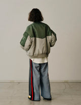 JERSEY MERGING DENIM PANTS