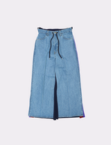 JERSEY MERGING DENIM PANTS