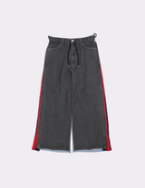 JERSEY MERGING DENIM PANTS