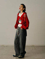 PATCHWORK DENIM PANTS