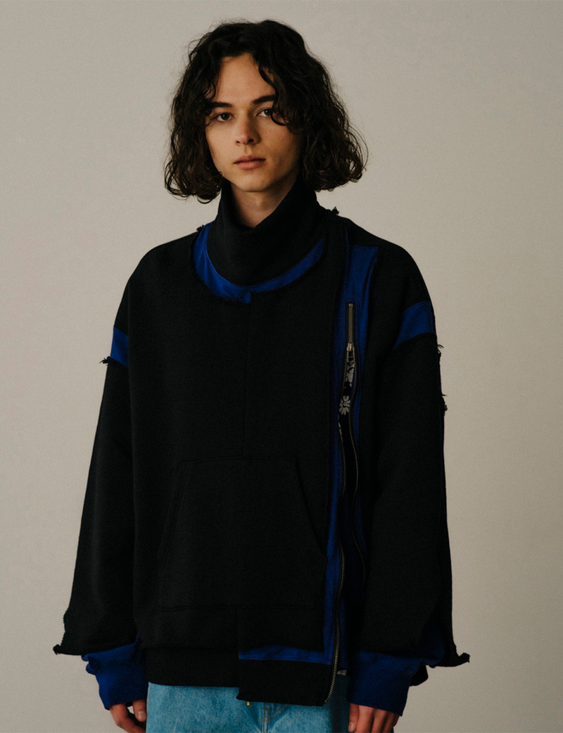 LAYERED DECONSTRUCTED SWEAT
