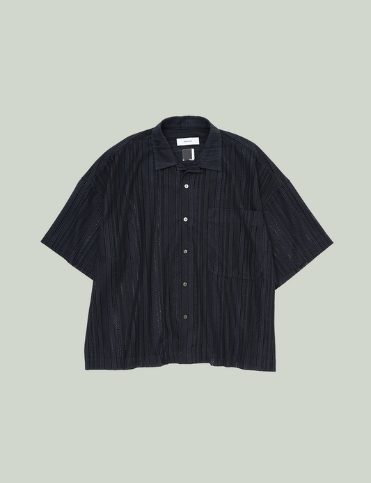 MESH CROPPED SHIRT