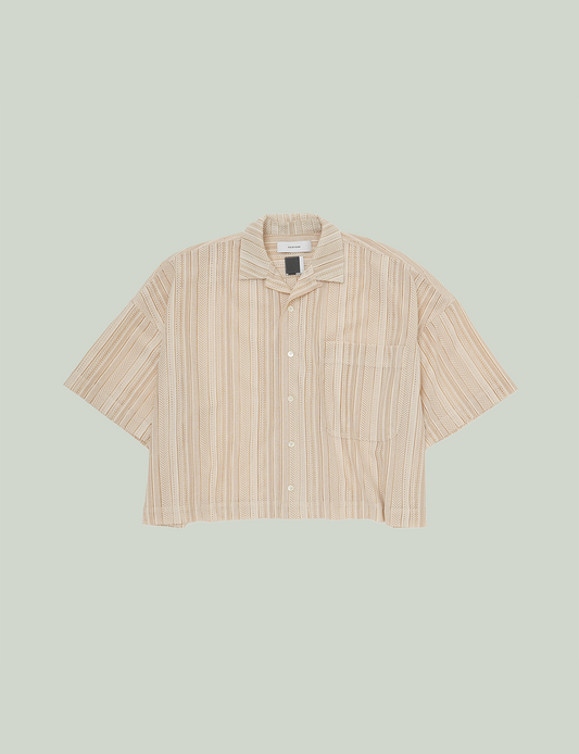 MESH CROPPED SHIRT