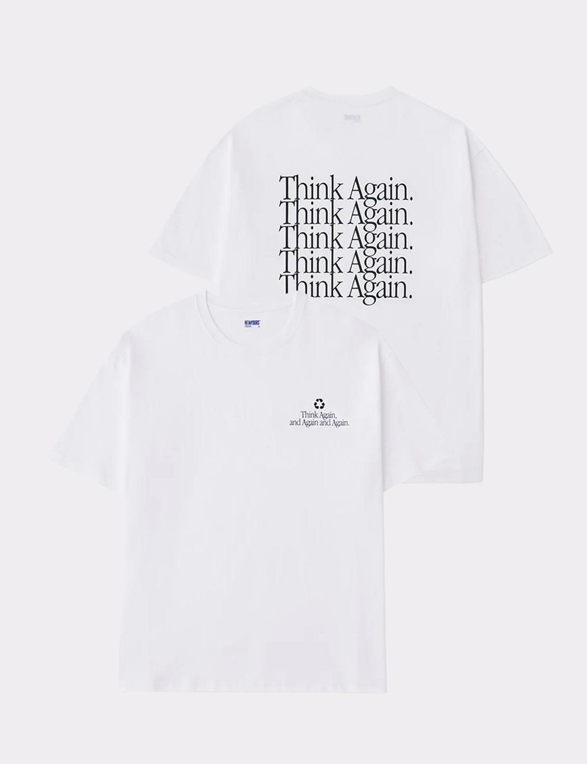 GRAPHIC TEE / THINK AGAIN AND AGAIN