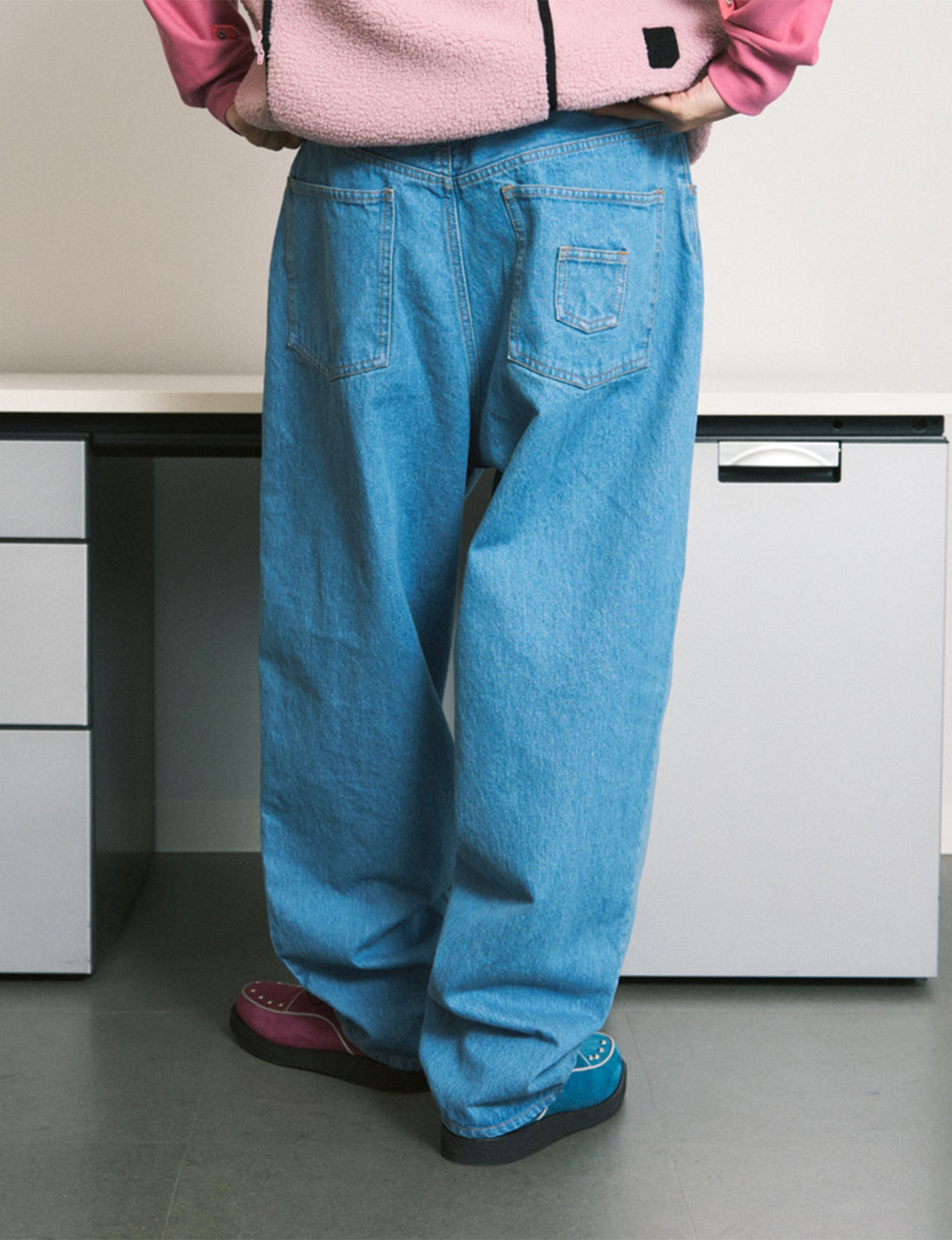 6 POCKET JEANS – SAX