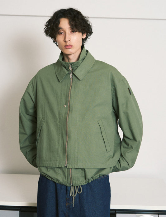 PHINGERIN(フィンガリン) 2025aw リップストップダブルブルゾン オリーブ 通販