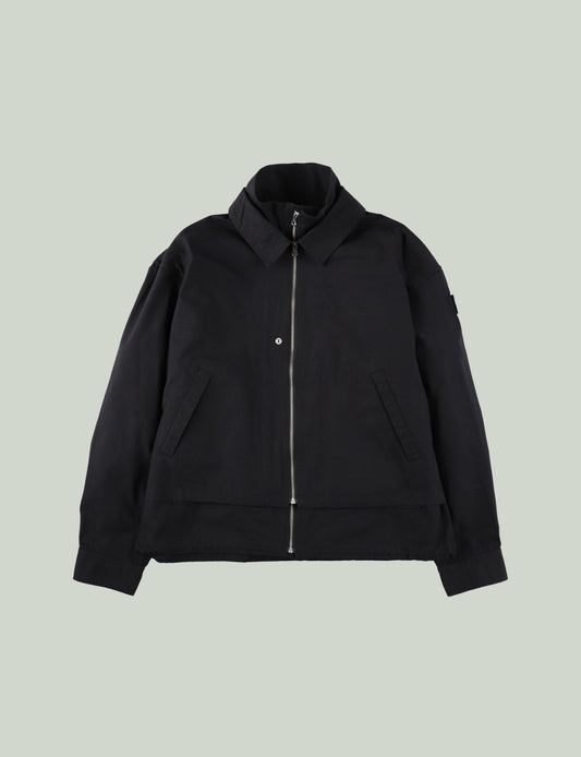 DOUBLE ZIP RIPSTOP JACKET – BLACK 