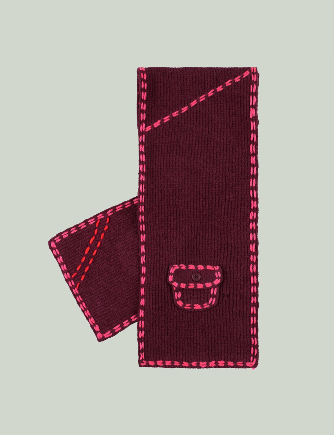 PG1 SCARF – BURGUNDY
