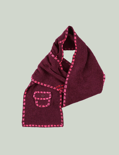 PG1 SCARF – BURGUNDY