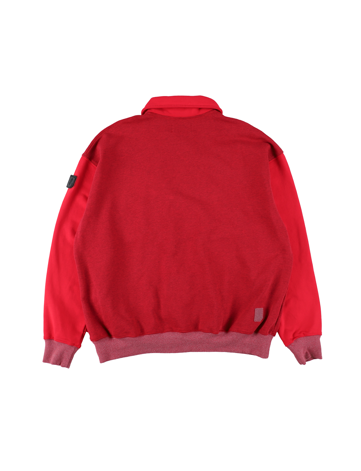 HALF-ZIP COLLAR SWEATSHIRT DYED HEATHER