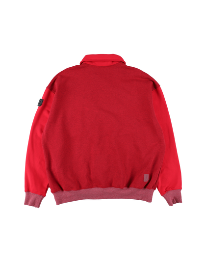 HALF-ZIP COLLAR SWEATSHIRT DYED HEATHER