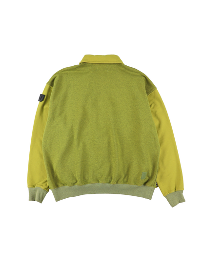 HALF-ZIP COLLAR SWEATSHIRT DYED HEATHER