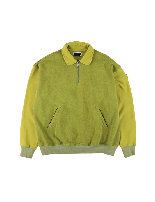 HALF-ZIP COLLAR SWEATSHIRT DYED HEATHER