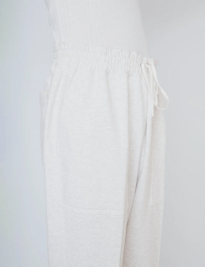EASY SWEATPANTS / HEATHER WHITE