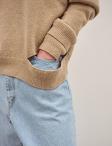 DOUBLE CUFF SLIT KNIT