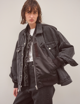 BACK TO FRONT MA-1 DENIM JACKET