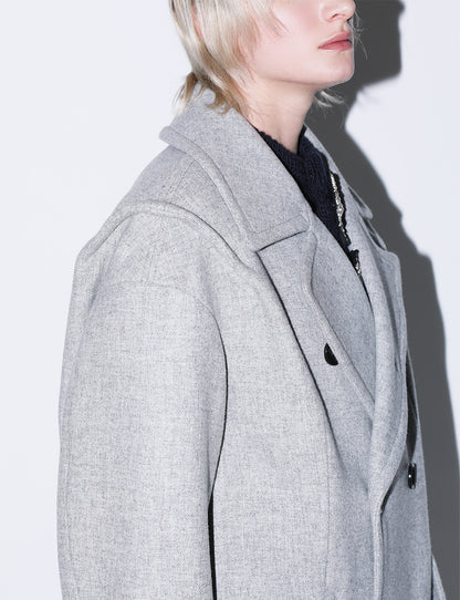 DOUBLE MELTON COAT