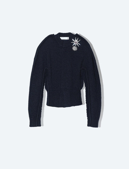 MOTIF KNIT CARDIGAN
