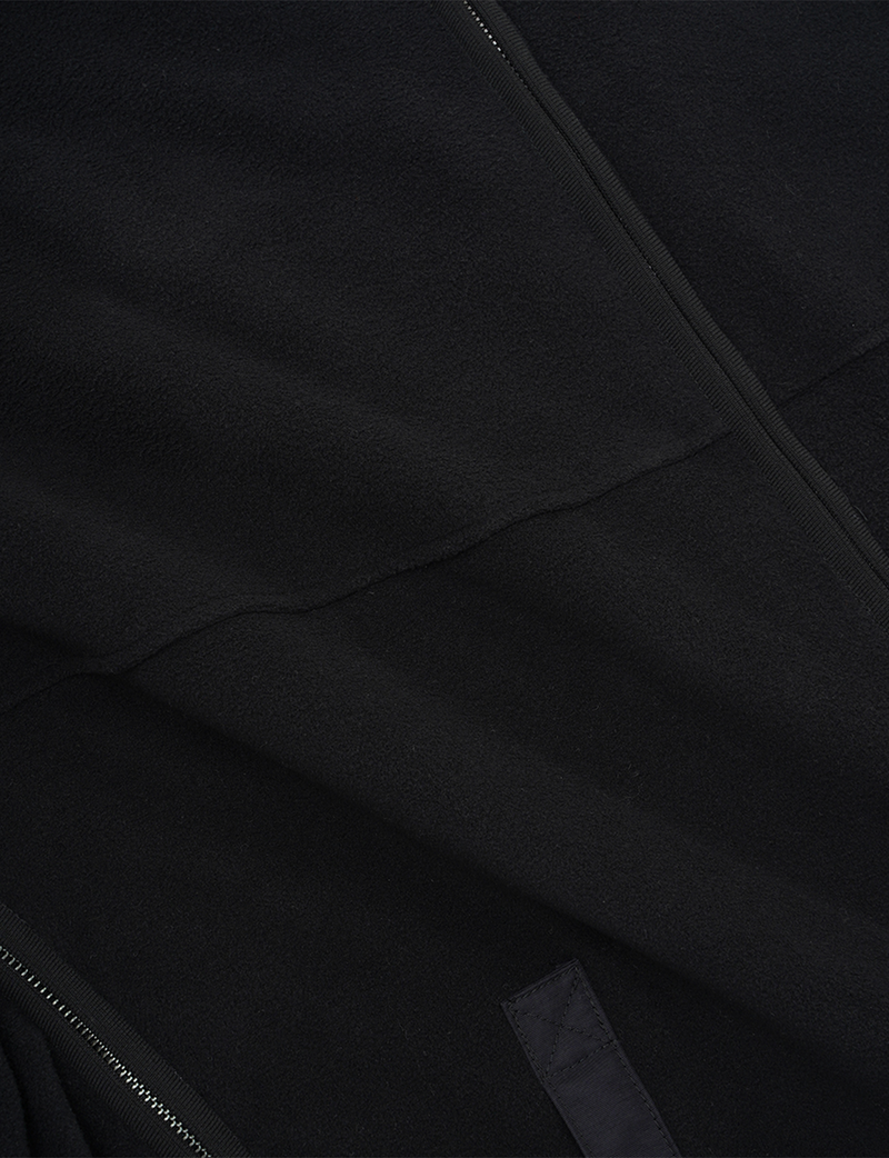 HIGH-LOW FLEECE ZIPPER JACKET
