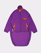 HIGH-LOW FLEECE ZIPPER JACKET