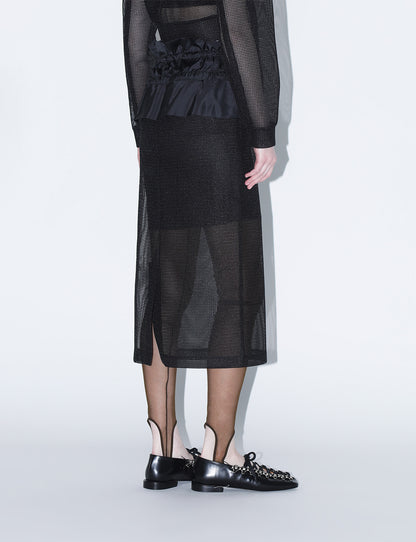SHEER MESH SKIRT