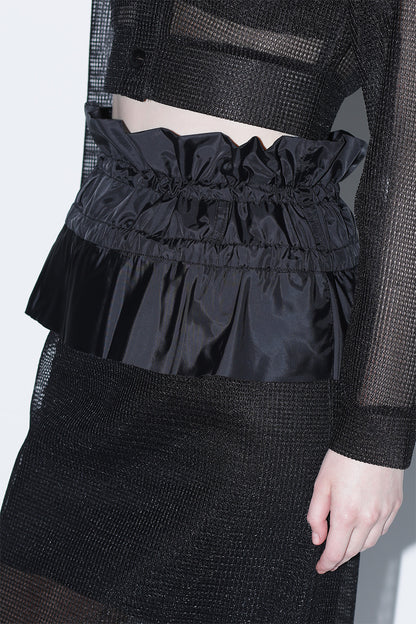 SHEER MESH SKIRT
