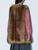 FUR LONG VEST