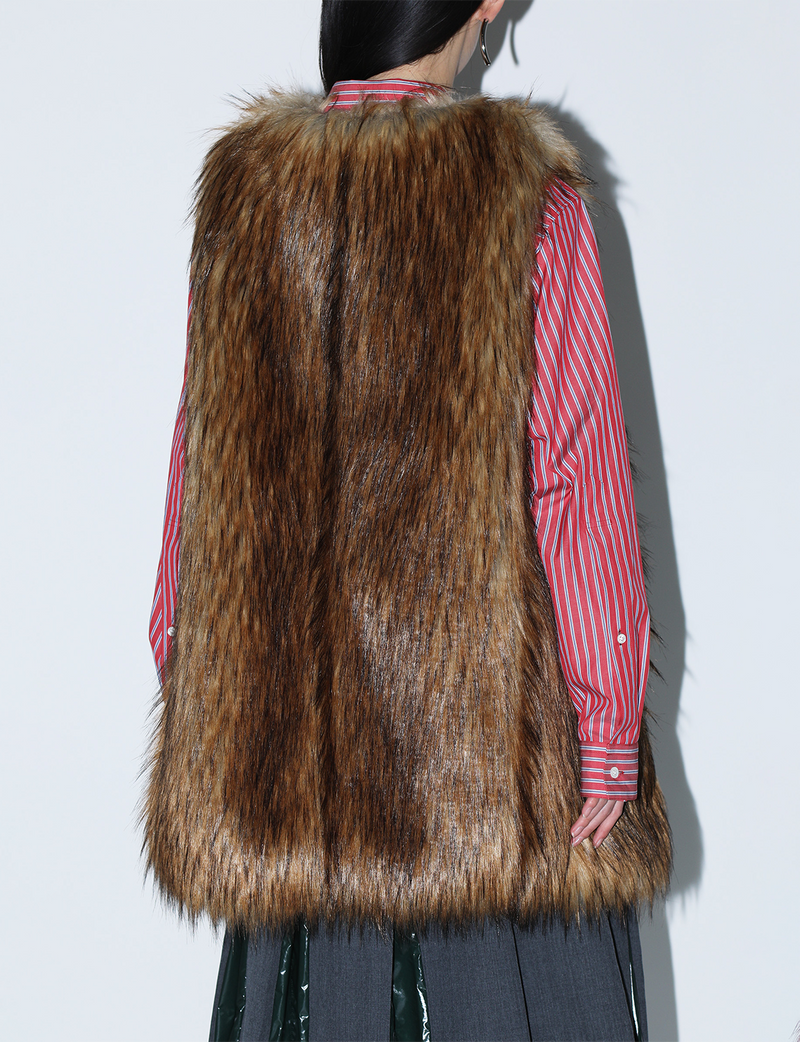 FUR LONG VEST