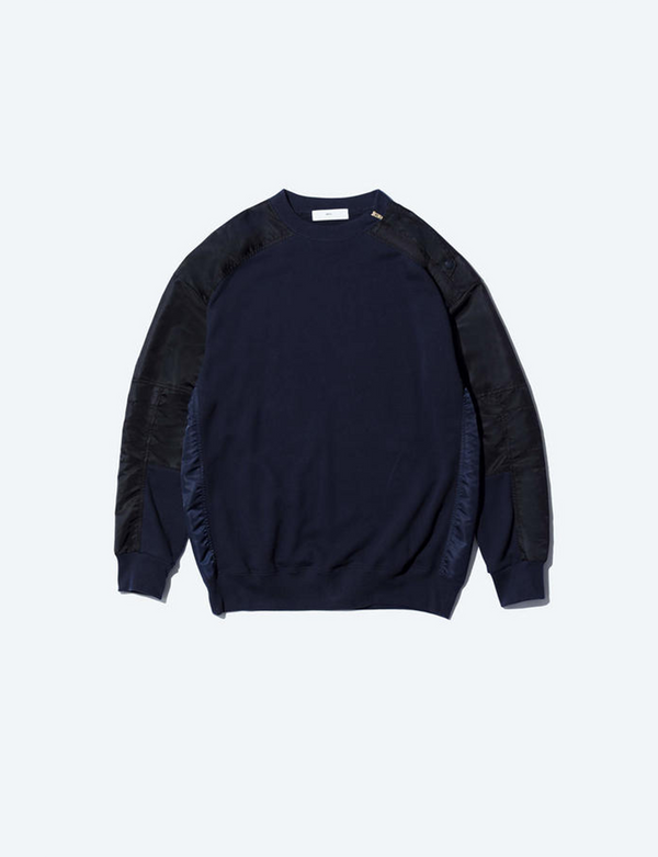 NYLON SLEEVE SWEATSHIRT