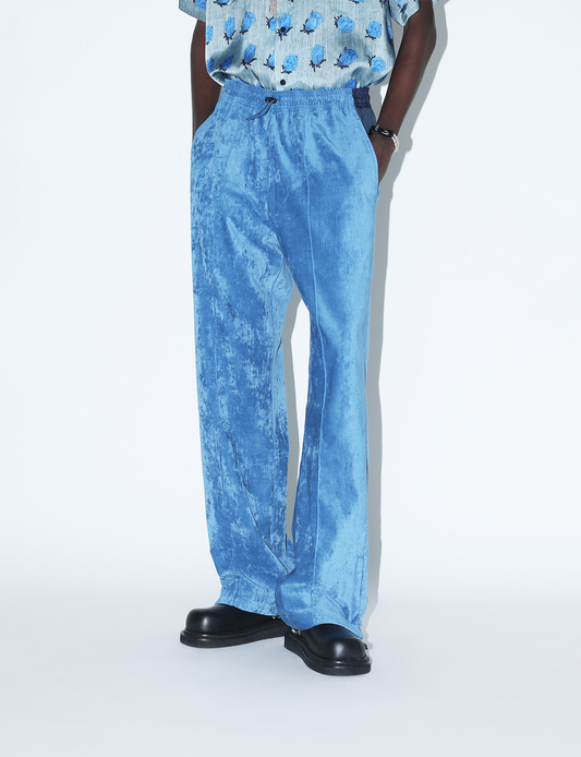 VELVET TRACK PANTS