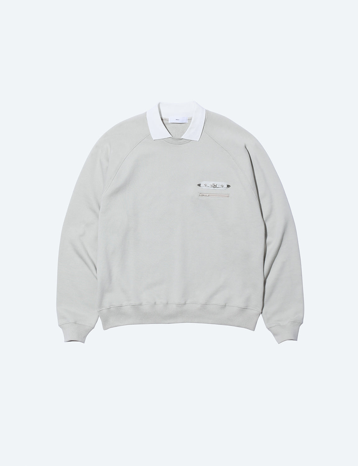 POLO COLLAR SWEATSHIRT