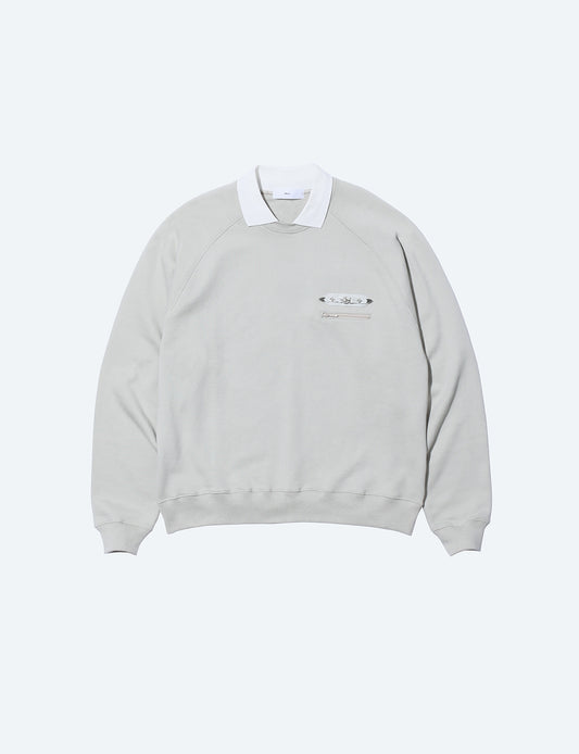 POLO COLLAR SWEATSHIRT