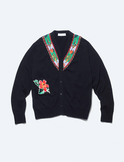 JACQUARD KNIT CARDIGAN