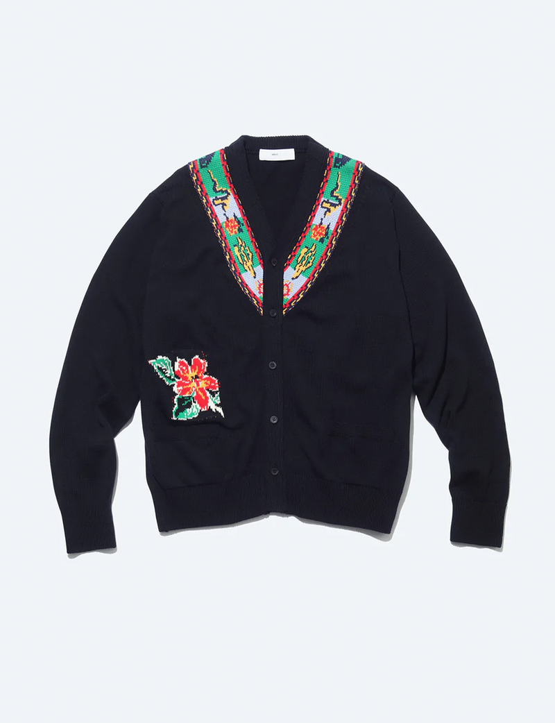 JACQUARD KNIT CARDIGAN