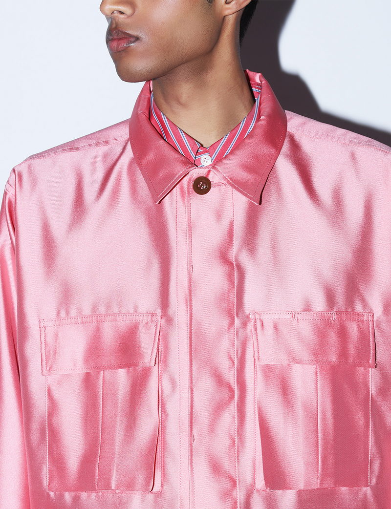SILK TWILL BLOUSON