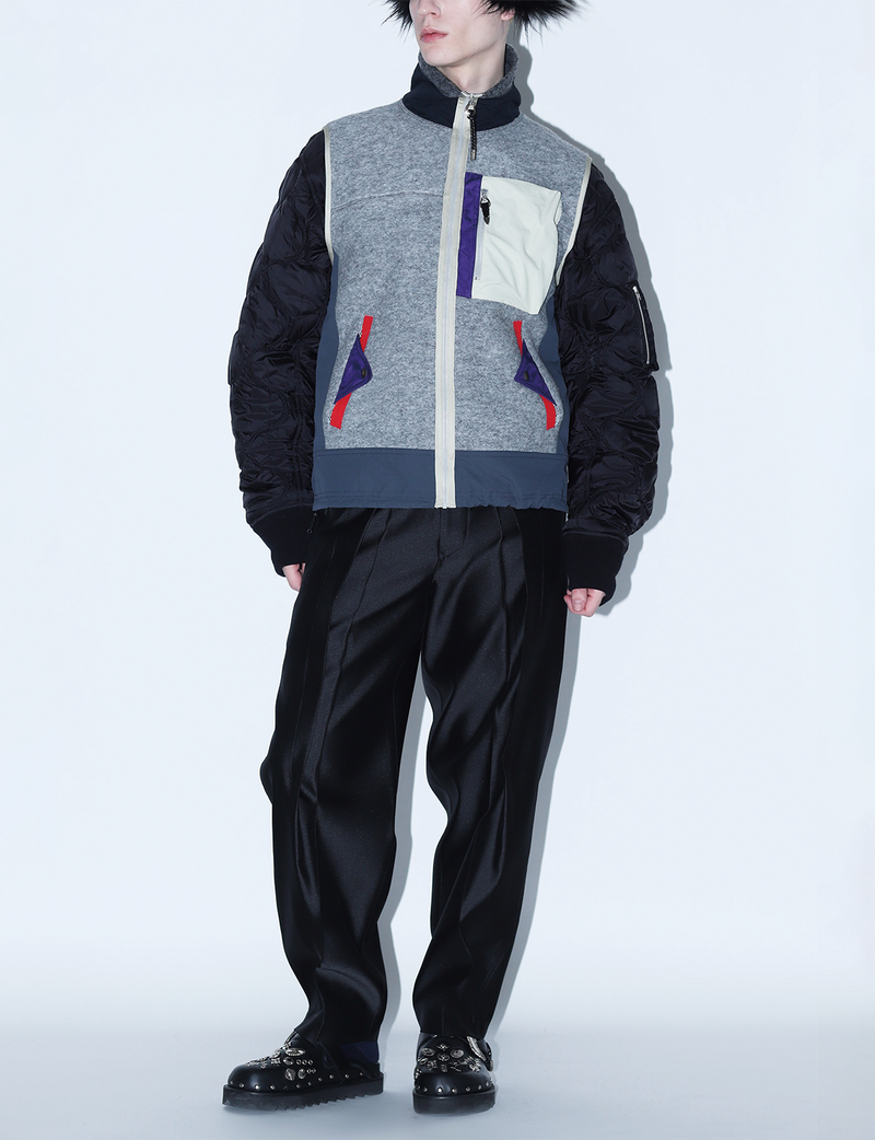 WOOL JERSEY VEST