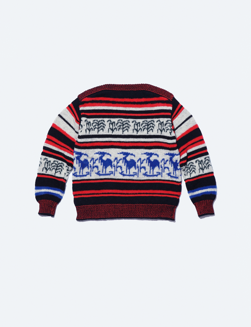 WOOL JACQUARD KNIT PULLOVER