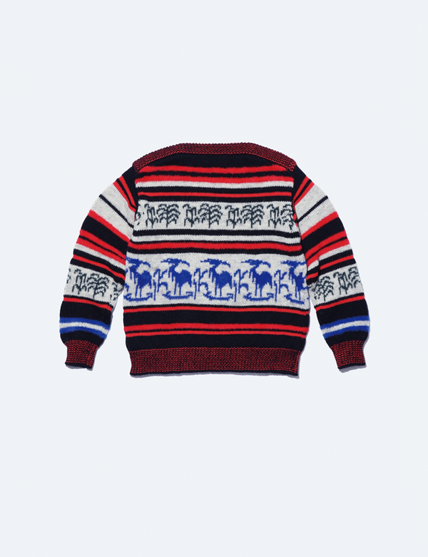 WOOL JACQUARD KNIT PULLOVER