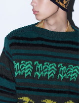 WOOL JACQUARD KNIT PULLOVER