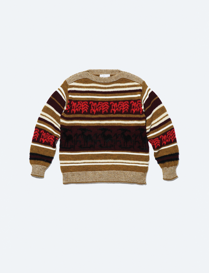 WOOL JACQUARD KNIT PULLOVER