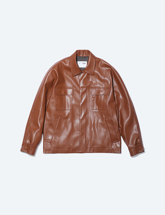 LEATHER SHIRT BLOUSON