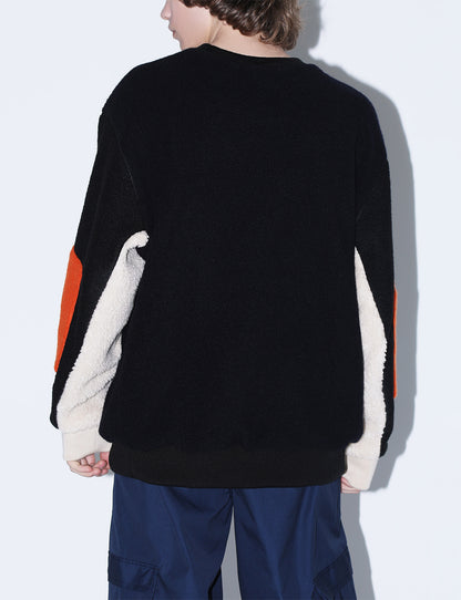 WOOL PILE BOA PULLOVER