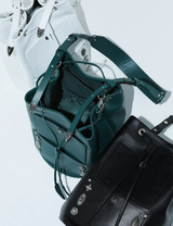 LEATHER DRUM BAG