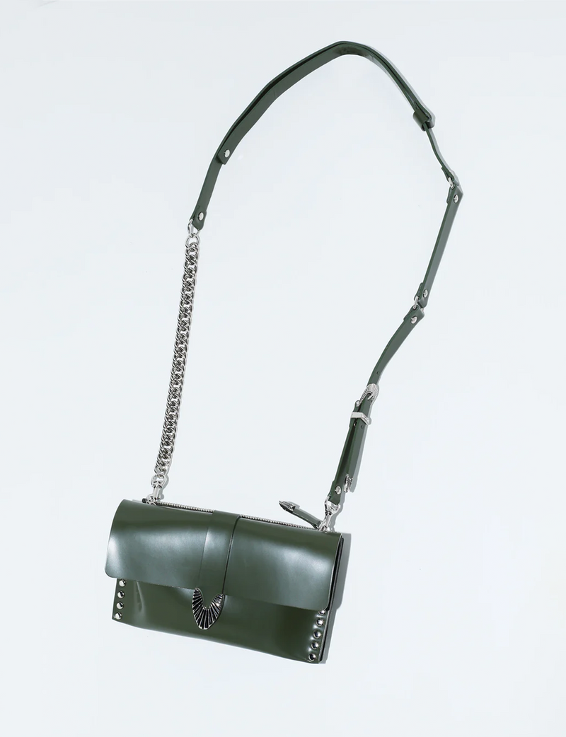 LEATHER CHAIN BAG