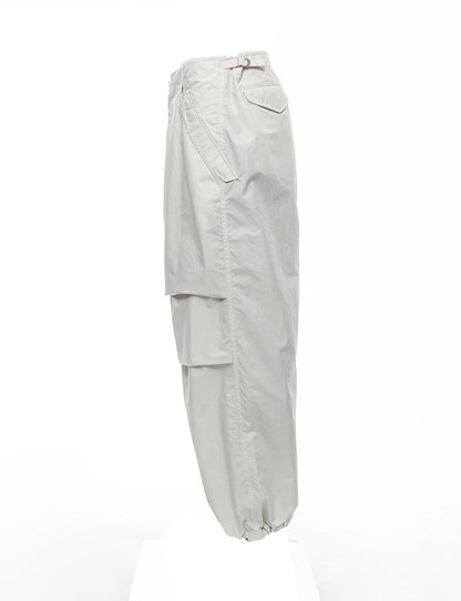 TROUSERS, TYPE P-001 / REWORKED SNOW CAMO CARGO PANTS