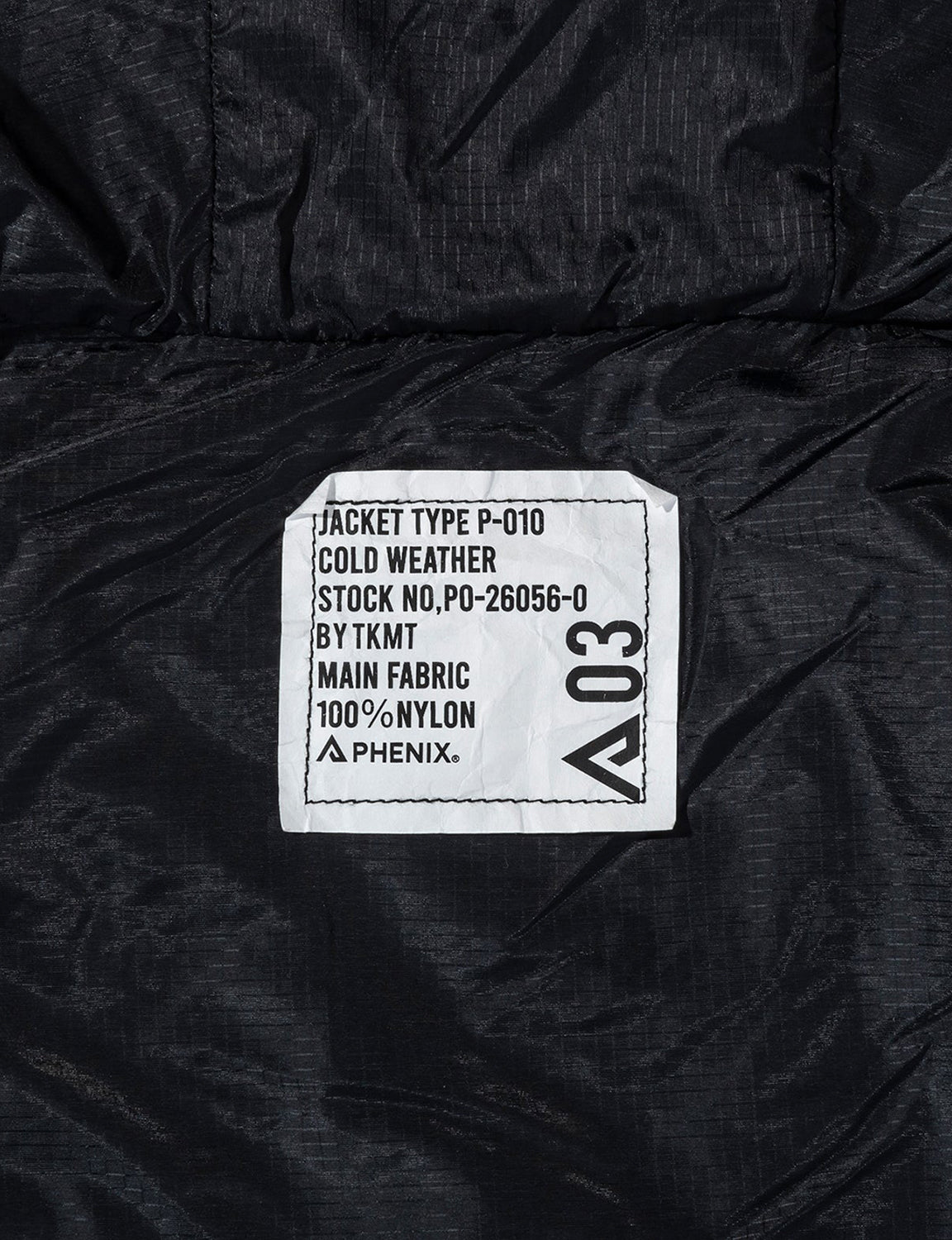 TKMT - JACKET, TYPE P-010 / QUILTED TECH MOUNTAIN PARKA