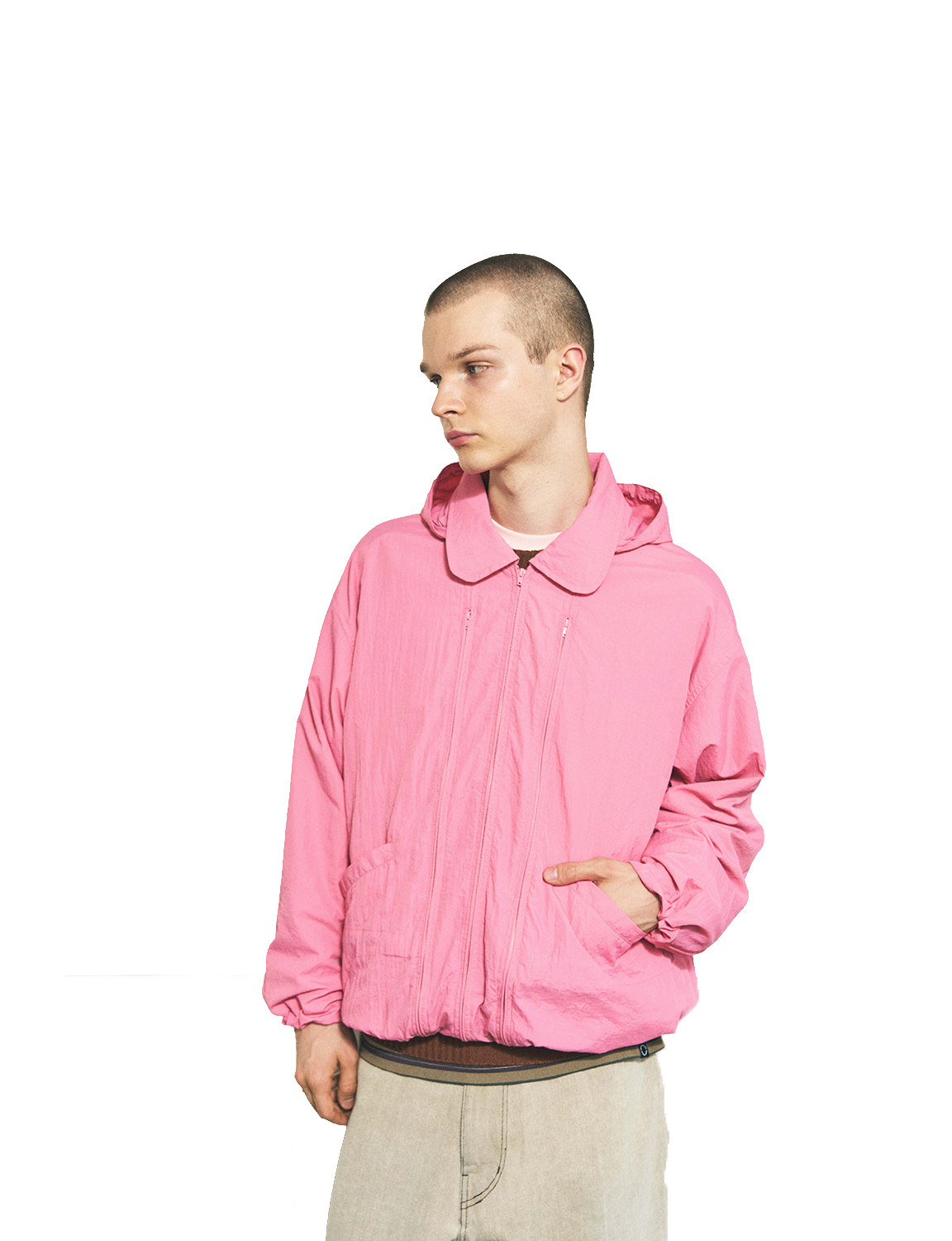 CRUSHED NYLON FULL PACK JACKET