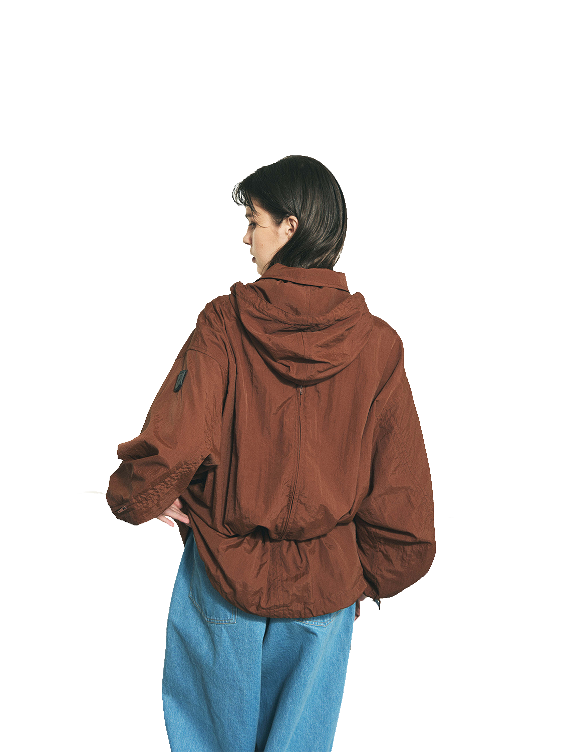 CRUSHED NYLON FULL PACK JACKET