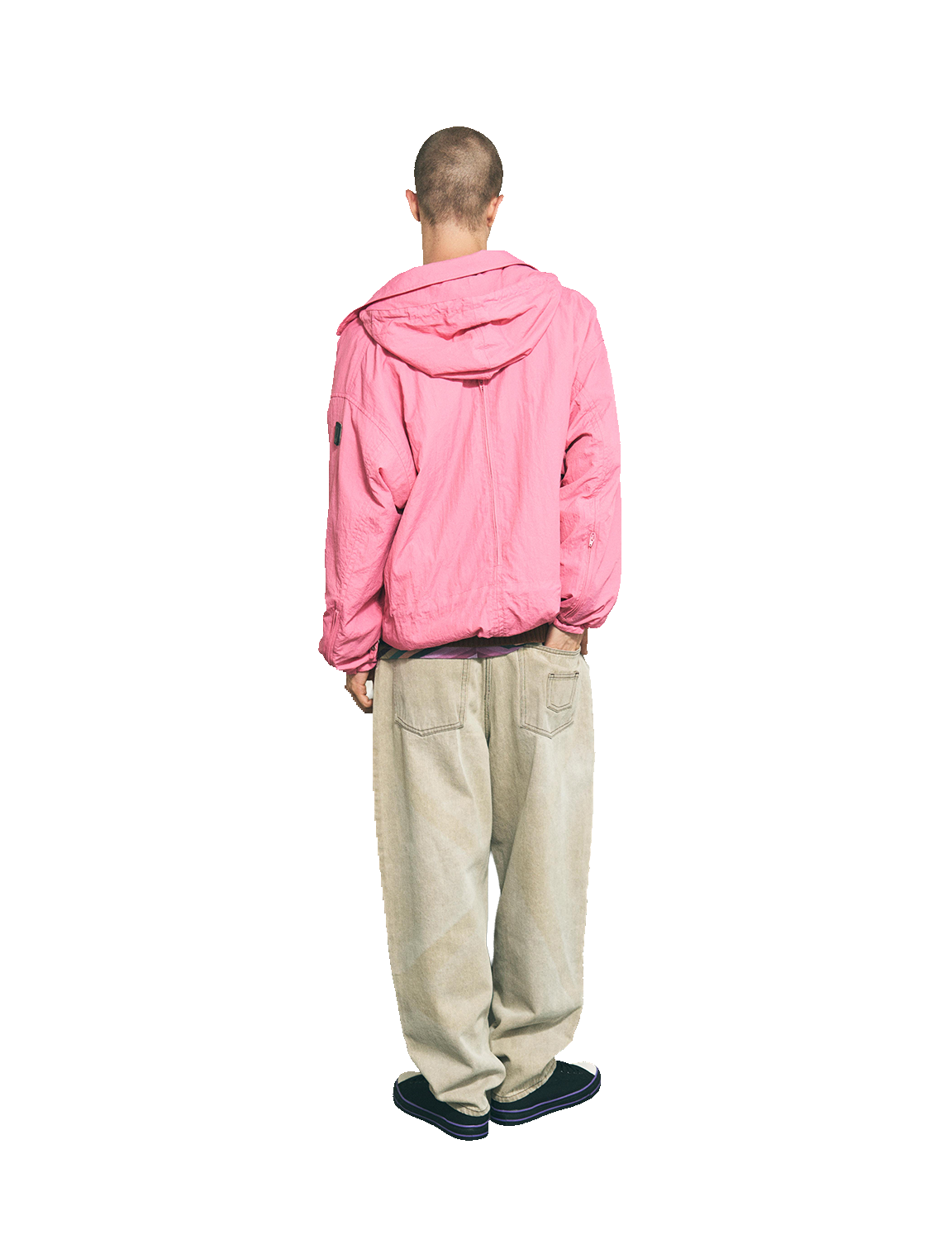 CRUSHED NYLON FULL PACK JACKET