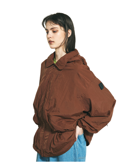 CRUSHED NYLON FULL PACK JACKET